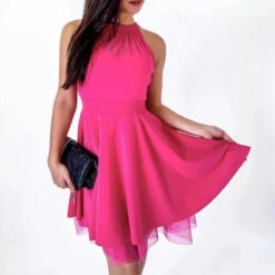 Vestito Donna Scollo Cuore Velato Morbido Elegante -Lindavi Negozio 11maria