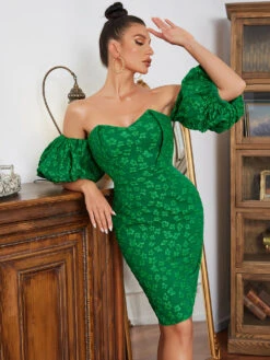 Vestito Donna Tubino Scollo Cuore Manica Sbuffo Trama Fantasia Fiori Elegante Sensuale 6 Vestito Donna Tubino Scollo Cuore Manica Sbuffo Trama Fantasia Fiori Elegante Sensuale -Lindavi Negozio 20a5c1b2