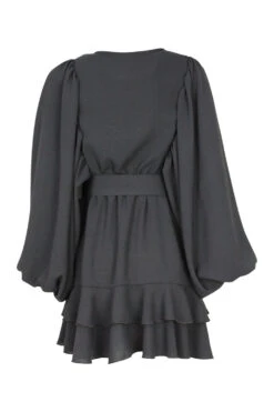 Vestito Donna Manica Sbuffo Rush Cintura -Lindavi Negozio IMG 0046