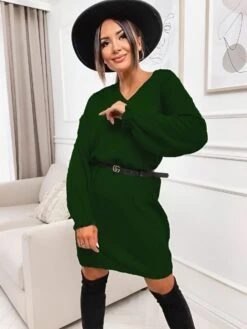 Vestito Donna Maxi Pull Scollo V Morbido Caldo Morbido Casual Elegante 13 Vestito Donna Maxi Pull Scollo V Morbido Caldo Morbido Casual Elegante -Lindavi Negozio ImmagineWhatsApp2022 10 27ore10.14.12