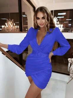 Vestito Donna Tubino Scollo V Profondo Incrociato Drappeggiato Cintura Elegante Sensuale 8 Vestito Donna Tubino Scollo V Profondo Incrociato Drappeggiato Cintura Elegante Sensuale -Lindavi Negozio ImmagineWhatsApp2022 12 28ore10.46.51