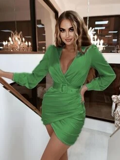 Vestito Donna Tubino Scollo V Profondo Incrociato Drappeggiato Cintura Elegante Sensuale 9 Vestito Donna Tubino Scollo V Profondo Incrociato Drappeggiato Cintura Elegante Sensuale -Lindavi Negozio ImmagineWhatsApp2022 12 28ore10.49.09