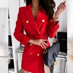 Vestito Donna Blazer Doppio Petto Scollo V Bottoni Cintura Casual Elegante Sensuale 6 Vestito Donna Blazer Doppio Petto Scollo V Bottoni Cintura Casual Elegante Sensuale -Lindavi Negozio ImmagineWhatsApp2023 01 03ore09.42.06