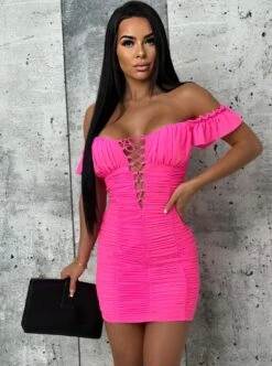 Vestito Donna Tubino Scollo Cuore Drappeggiato Lacci Incrociati Elegante Sexy -Lindavi Negozio ImmagineWhatsApp2023 02 28ore18.01.08