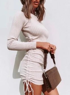 Vestito Donna Tubino Laccio Lana