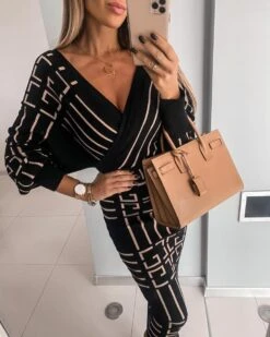 Vestito Donna Scollo Schiena V Manica Ampia