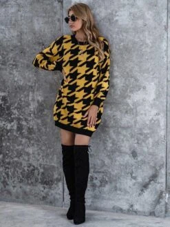 Vestito Donna Maxi Pull Fantasia Morbido