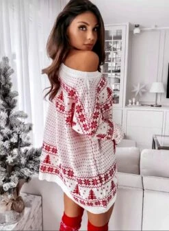 Vestito Donna Maxi Pull Morbido Fantasia