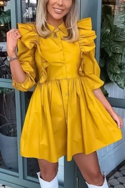 Vestito Donna Camicione Campana Rush Bottoni 7 Vestito Donna Camicione Campana Rush Bottoni -Lindavi Negozio WhatsAppImage2021 01 22at16.01.58