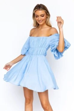 Vestito Donna Manica Sbuffo Gonna Campana -Lindavi Negozio WhatsAppImage2021 04 01at11.17.42 1