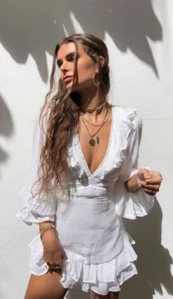 Vestito Donna Tubino Scollo V Profondo Rush