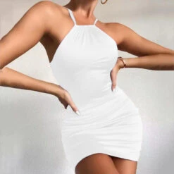 Vestito Donna Tubino Aderente Bretelle Arricciato -Lindavi Negozio WhatsAppImage2021 06 14at18.06.56 b003ce0b 91ec 4784 b86c a9b5d42ede0e