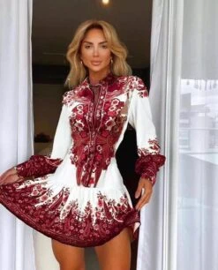 Vestito Donna Bottoni Gonna Campana Fantasia Etro -Lindavi Negozio WhatsAppImage2021 08 30at17.16.03 1