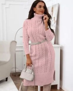 Vestito Donna Maxi Pull Collo Alto Manica Lunga Casual Elegante 13 Vestito Donna Maxi Pull Collo Alto Manica Lunga Casual Elegante -Lindavi Negozio WhatsAppImage2021 12 03at11.02.01