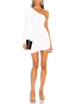 Vestito Donna Tubino Mono Spalla Manica Lunga Aderente Sensuale Elegante -Lindavi Negozio WhatsAppImage2021 12 09at12.31.30 cc704c15 fcac 4942 909f cf19457e3262