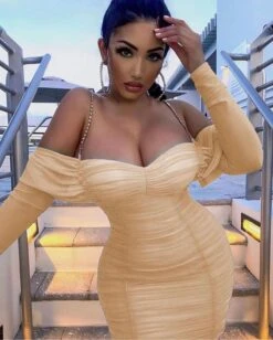 Vestito Donna Tubino Scollo Barca Cuore Drappeggiato