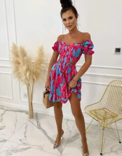 Linda Vestito Donna Scollo Barca Schiena Scoperta Cut Out Casual Elegante Sensuale