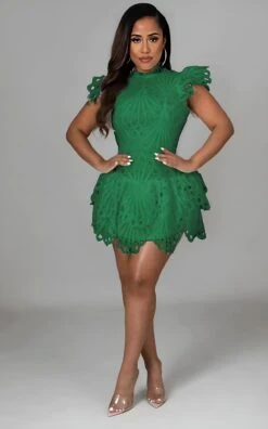 Linda Vestito Donna Ricamo Occhiello Sangallo Asimmetrico Rush Casual Elegante -Lindavi Negozio WhatsAppImage2022 07 26at13.08.38