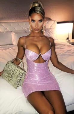 Vestito Donna Tubino Scollo Cuore Bretelle Cut Out Lurex Brillantini Sensuale Elegante