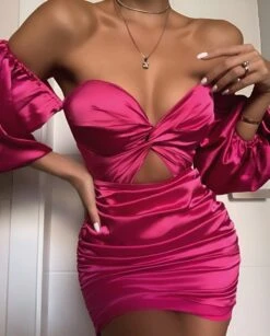 Vestito Donna Tubino Scollo Cuore Cut Out Manica Sbuffo Sensuale Elegante 9 Vestito Donna Tubino Scollo Cuore Cut Out Manica Sbuffo Sensuale Elegante -Lindavi Negozio WhatsAppImage2022 09 06at13.10.29 1