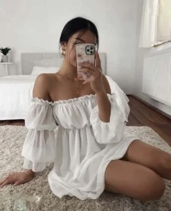 Vestito Donna Scollo Barca Morbido