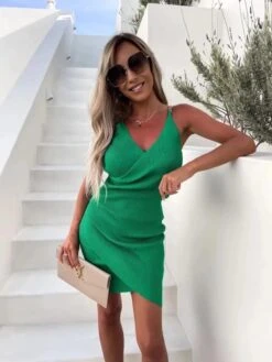 Vestito Donna Tubino Costina Arricciato Bretelle Catena Casual Elegante 7 Vestito Donna Tubino Costina Arricciato Bretelle Catena Casual Elegante -Lindavi Negozio edscsa