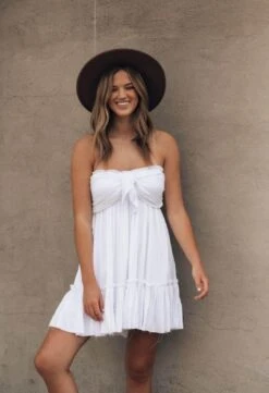 Vestito Donna Morbido Fascia Fiocco