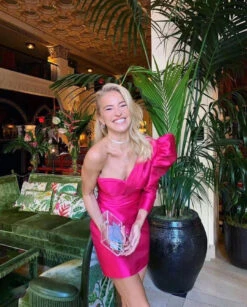 Vestito Donna Mono Spalla Scollo Cuore