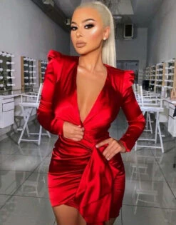 Vestito Donna Scollo Profondo Tubino