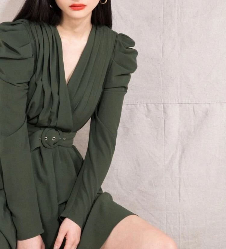 Vestito Donna Blazer Cintura Scollo V 1 Vestito Donna Blazer Cintura Scollo V