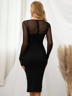 Vestito Donna Tubino Scollo Cuore Guanto Bustier Tulle Aderente Sensuale Elegante -Lindavi Negozio image 609096dd 01d9 4dc9 98e1 d22112591252