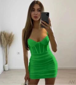 Vestito Donna Tubino Scollo Cuore Bretelle Drappeggiato Aderente -Lindavi Negozio image 7a294820 0a5b 48a8 a466 ce9b04f01136