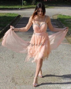 Vestito Donna Scollo Cuore Strass Argento Tulle Stola Vestitino