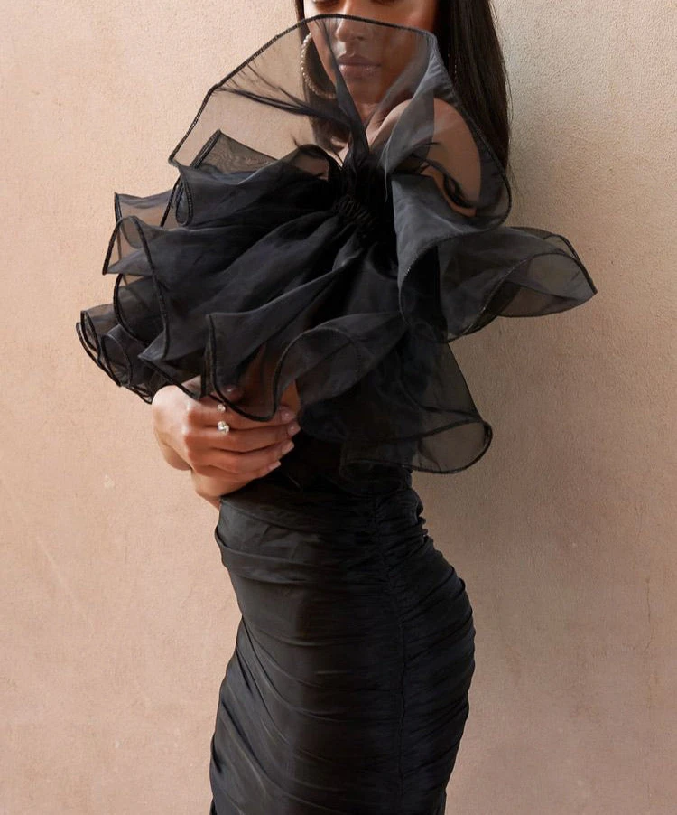 Vestito Donna Tubino Manica Pomposa 2 Vestito Donna Tubino Manica Pomposa - immagine 2