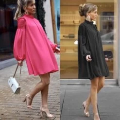 Vestito Donna Campana Manica Lunga