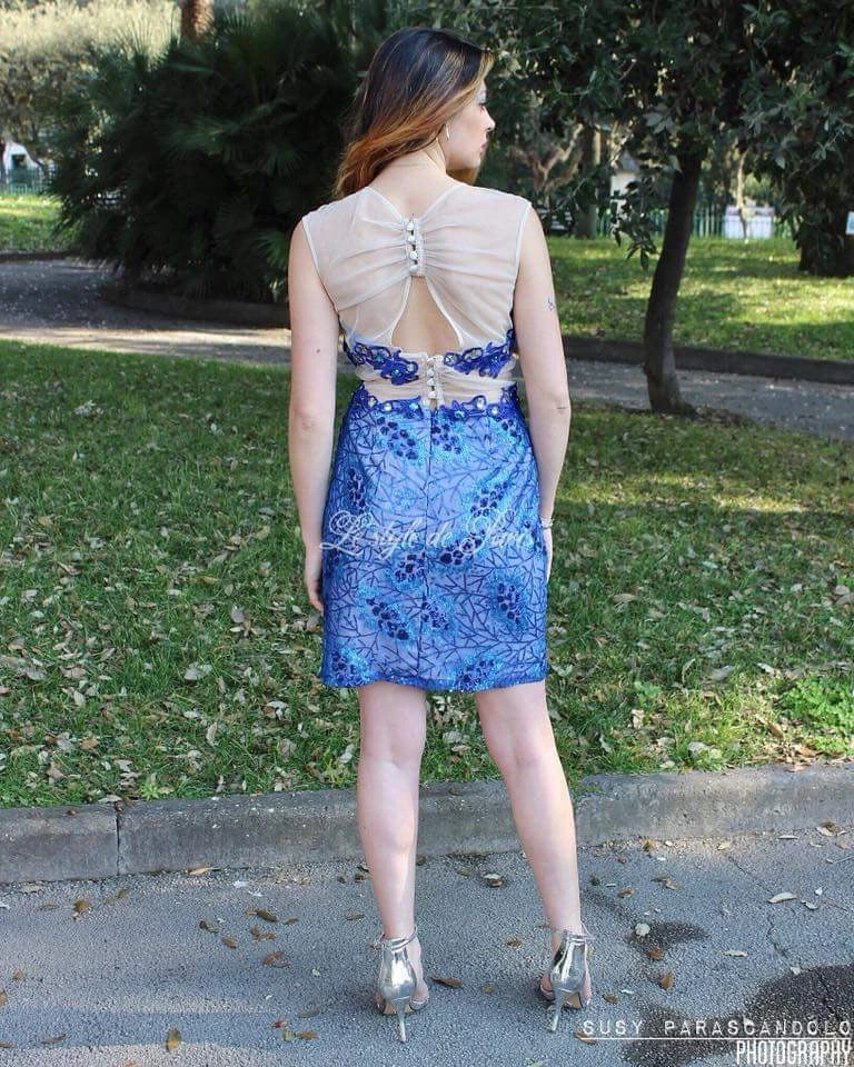 Vestito Donna Corto Tubino Paillettes Senza Manica Giromanica 2 Vestito Donna Corto Tubino Paillettes Senza Manica Giromanica - immagine 2