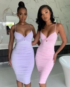 Vestito Donna Tubino Bretelle Scollo Cuore Aderente Elegante