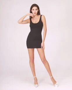 VICTOR Vestito Donna Tubino Scollo Cuore Bretelle Aderente Sensuale Elegante